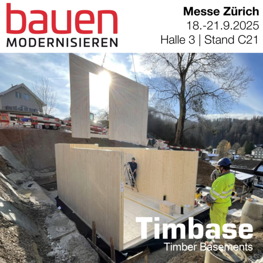 News - bauen Modernisieren - Messe Zürich, Timbase