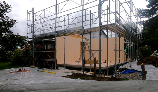Small but Mighty—An Extension with a Foundation Slab, Arlesheim