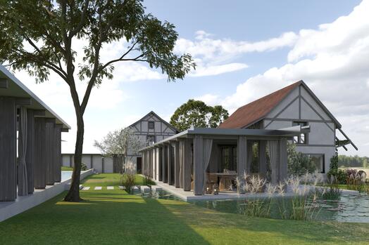 Hofparadis - Architectural Extension with a Wooden Floor Slab, Allschwil